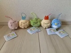 すみっコぐらし ばんざいゴムひも付きマスコット part2 全5種コンプリート