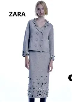 ZARA ザラ　セットアップ　スーツ　ビジュー