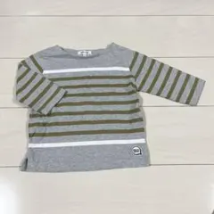 ビームスBAEMS ボーダーカットソー(7部袖)サイズ100