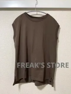 FREAK'S STORE /フリークスストア　タンクトップ　ノースリーブ　茶のサムネイル