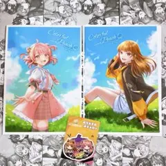 新品 カラフルピーチ クリアファイル のあ えと ステッカー付