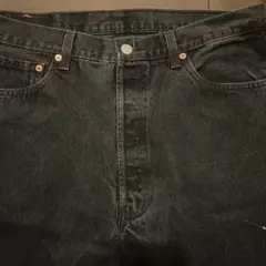 90s levis ブラックデニム USA製 35×29 サルファ 後染め
