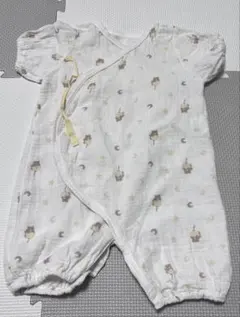 動物柄 コットンロンパース 95cm未満