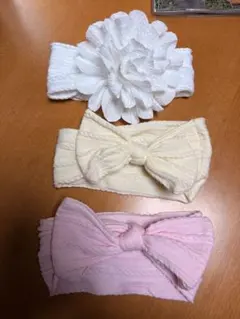 ヘアバンドセット 花 リボン 3点セット