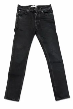 ZARA ストレートデニムパンツ （ブラック）
