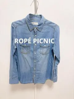 ROPÉ PICNIC ロペピクニック　デニムシャツ 38 Mライトブルーのサムネイル