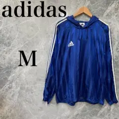 adidas メンズ M 青 ウインドブレーカー ナイロンジャケット 美品