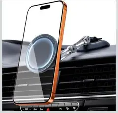 車 スマホホルダー マグネット 多角度自由調節 Magsafe 車載 超強力吸着