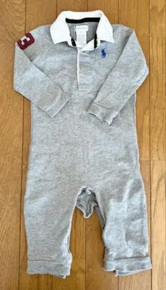 Ralph Lauren グレー ポロロンパース 9M