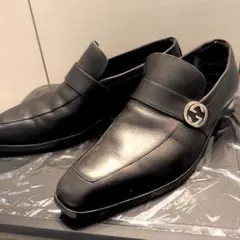 GUCCI ローファー 革靴 GG インターロッキング 40 1/2のサムネイル
