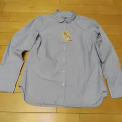 新品MUJI レディース シャツ M ライトブルー