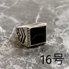 ヴィンテージ オニキス シルバーリング 指輪 オシャレ 古着 レトロ
