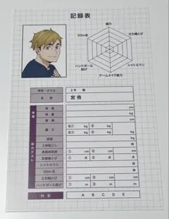 宮侑 ハイキュー 体力測定 アニメイト特典