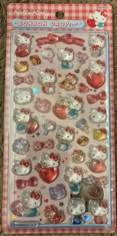 ハローキティ ボンボンドロップシール 48枚入り