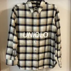 UNIQLO レディース ブラウンチェック柄シャツ Mサイズ