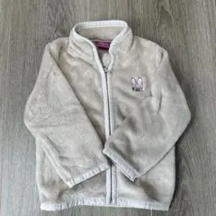 90㎝ ディズニー ミニーちゃん フリースジップジャケット