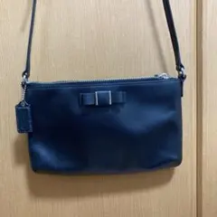 COACH ダルシーサフィアーノリボンショルダーバック