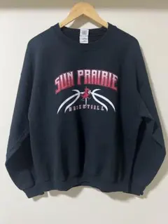 古着 トレーナー ブラック ストリートコーデ