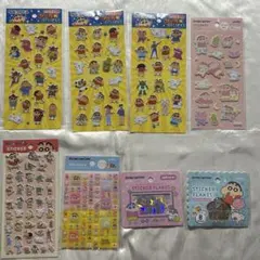 新品未開封 クレヨンしんちゃん シール おはじき ぷっくり フレーク タイル