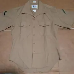 ⭐送料無料　USMC 海兵隊  カーキドレスシャツ②