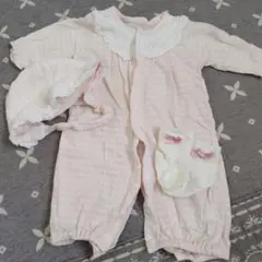 美品 女の子 カバーオール 帽子 靴下 セット 50～70