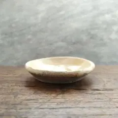 古陶器 灰釉 豆皿 古道具