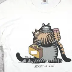 00s USA製 クレイジーシャツ クリバンキャット ADOPTCAT Tシャツのサムネイル