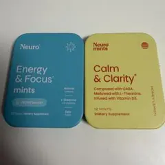 Neuro Energy & Calm Mints 空き缶 2個セット