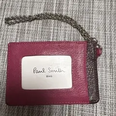 Paul Smith ピンク レザー パスケース