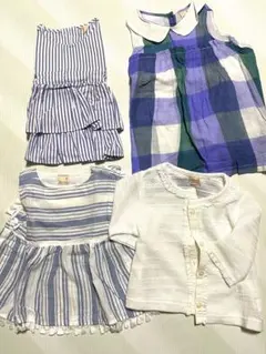 【美品】petit main 4点セット　ワンピース カーディガン 90cm