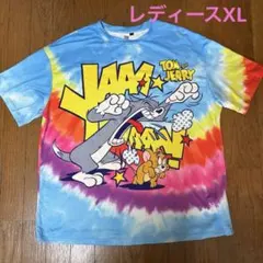 トムとジェリー　タイダイ　Tシャツ　XL 保育士のサムネイル