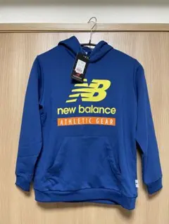 new balance パーカー 青 新品タグ付き