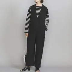 BY Vネック オールインワン -ウォッシャブル-
