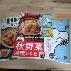 SNOOPY 家計簿 2026 & レタスクラブ　計3点セット