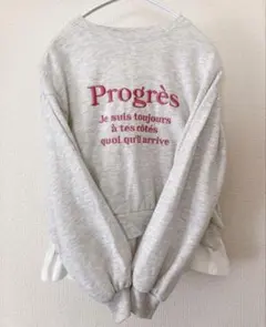 150長袖カットソーmirror bae. グレー