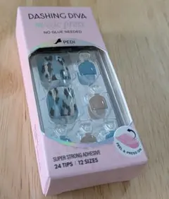 DASHING DIVA magic press ブルーレオパード フット