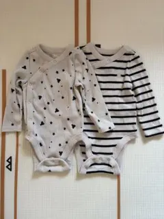 GAPロンパース2点セット 星柄 ストライプ