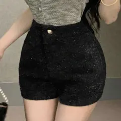SHEIN DAZY レディース ラメ ショートパンツ