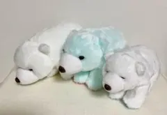 くったりシロくま シャーベット ST シロクマ　ぬいぐるみ　3点セットのサムネイル
