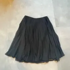 【極美品】プリーツスカート　ルチカ　S 黒　ひざ丈