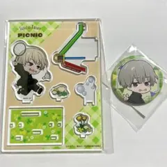 呪術廻戦 まるくじ Enjoy!Picnic 狗巻棘 アクスタ 缶バッジ セット