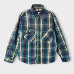 90s FIVE BROTHER ネルシャツ　長袖シャツ　チェック　USA製　L