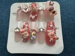 クマデザイン ネイルチップ 10個セット
