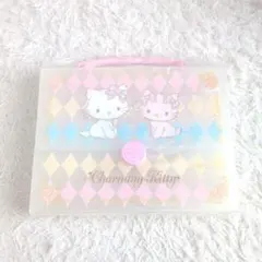 【新品】サンリオ チャーミーキティ 平成レトロ 書類ケース　キャリングケース