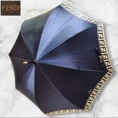 新品未使用 FENDI フェンディ 折りたたみ傘 ズッカ ネイビー タグ付き メルカリ
