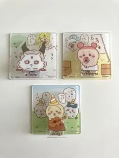 ちいかわ　アクリル　シーン　クリップ　ビスケット　クリップ　3個セット