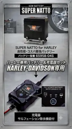 Harley-Davidson 1A バッテリーチャージャー+モバイルバッテリー