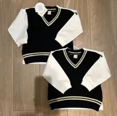 petit main ベスト長袖セット