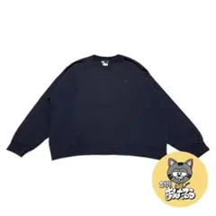 スターター 古着 スウェット 刺繍ロゴ ネイビー Lのサムネイル