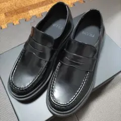 美品FitFlop ローファー 厚底 ブラック US6.5 - メルカリ